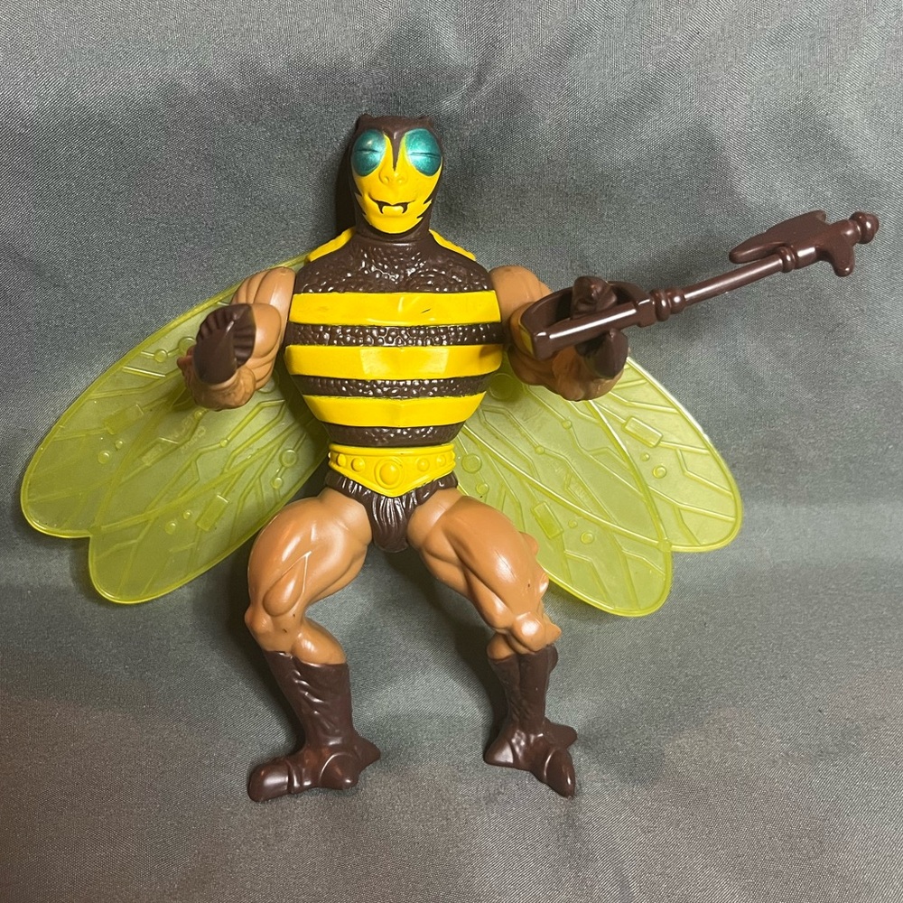 Vintage‎ 1983 Mattel He-Man MOTU “Buzz-Off” with Axe Accessory